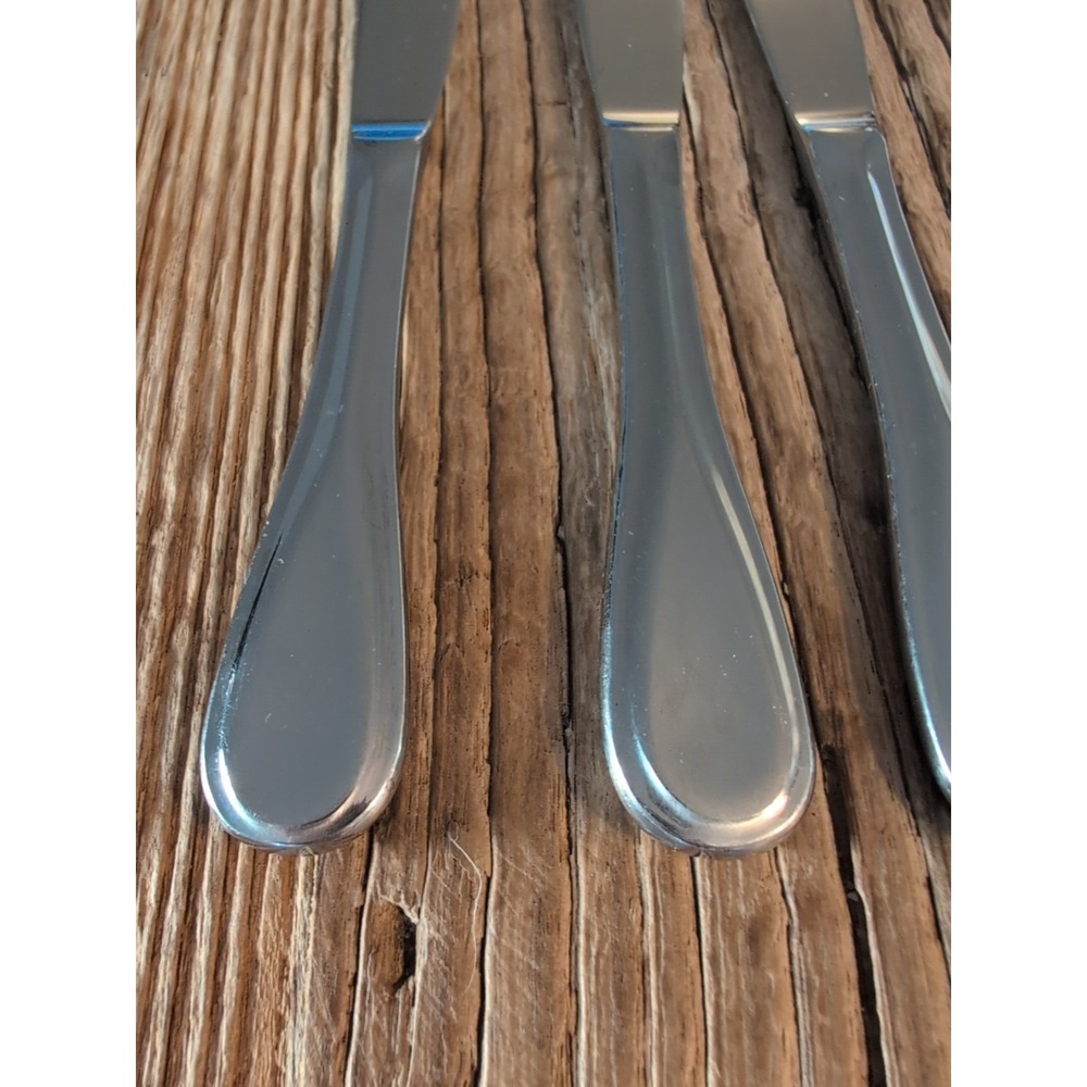 Mikasa Bravo Stainless Glossy 4 Dinner Knives 4 Pieces - Picture 10 of 16